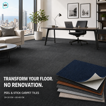 Self-adhesive peel and stick carpet tiles - main product image