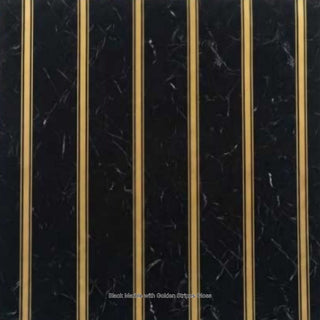 Black Marble with Golden Stripes Gloss