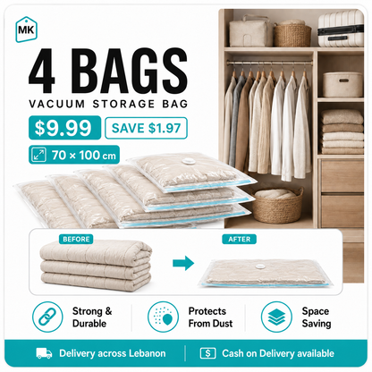 More Space, Less Mess – Vacuum Storage Bags