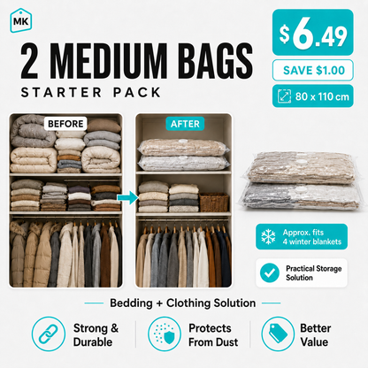Vacuum Storage Bags 70×100cm – أكياس فاكيوم
