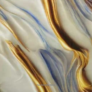 Fluid Gold & Blue Marble