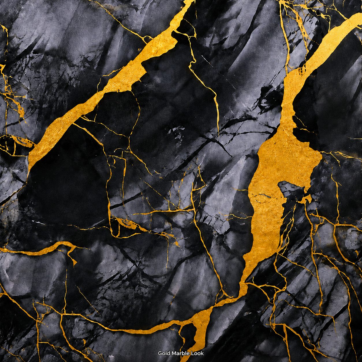 Black and gold marble pattern