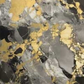 Grey Black Gold Marble