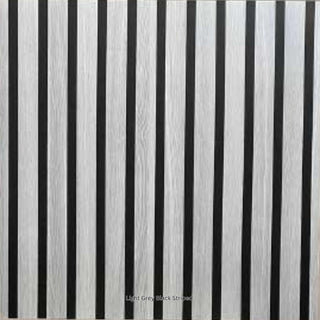Light Grey Black Striped