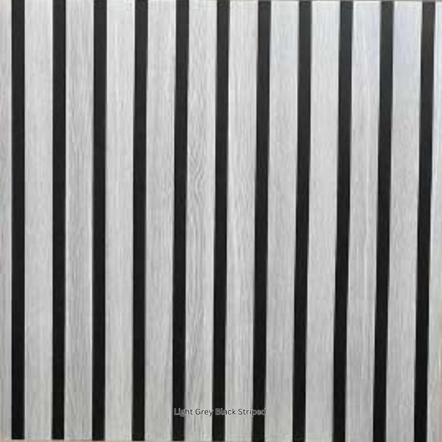 Light Grey Black Striped