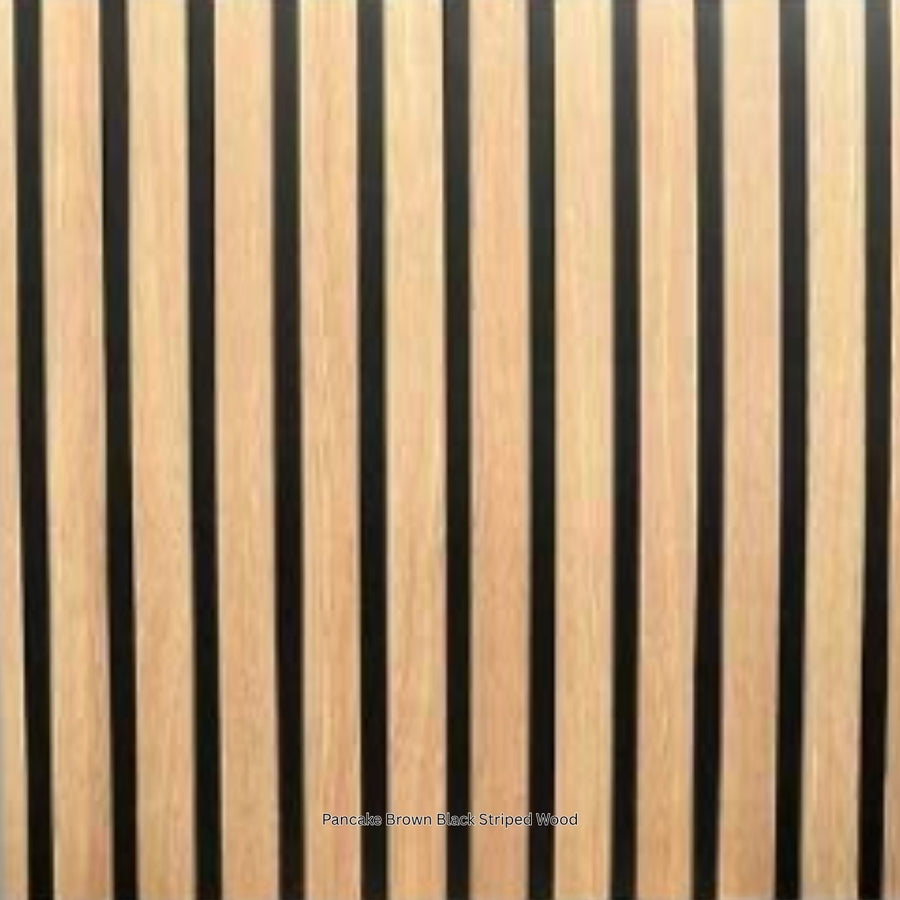 Pancake Brown Black Striped Wood