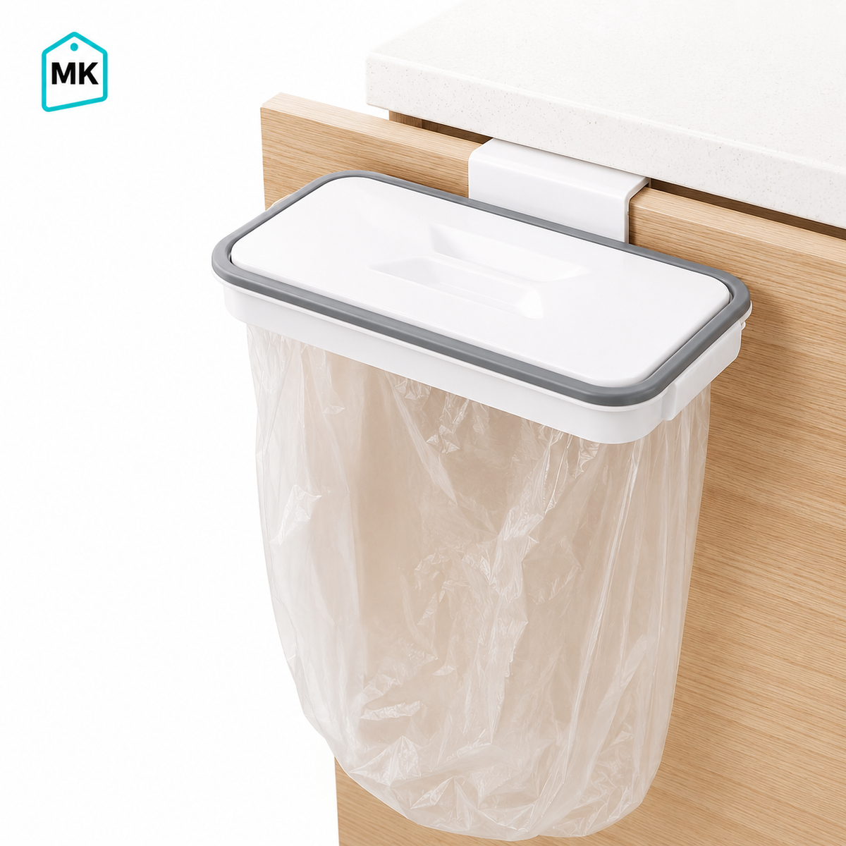 Attach-A-Trash Hanging Trash Bag Holder for Cabinets & Drawers